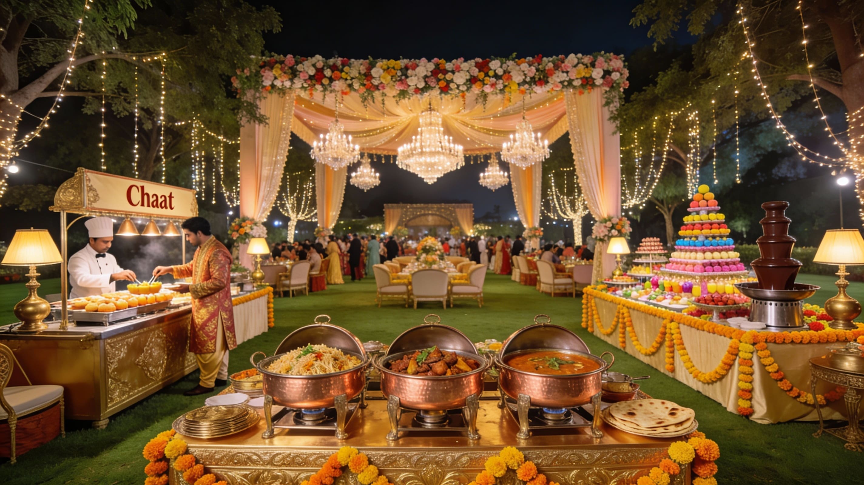 Catering and event setup