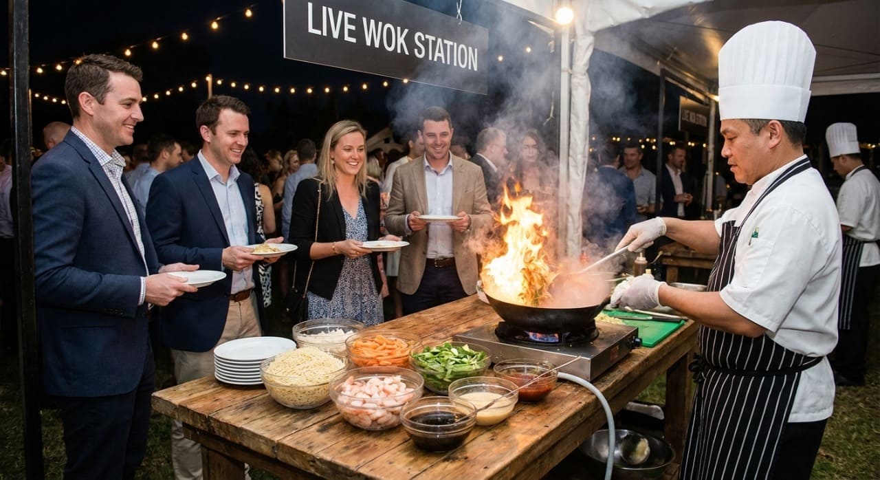 Live station catering